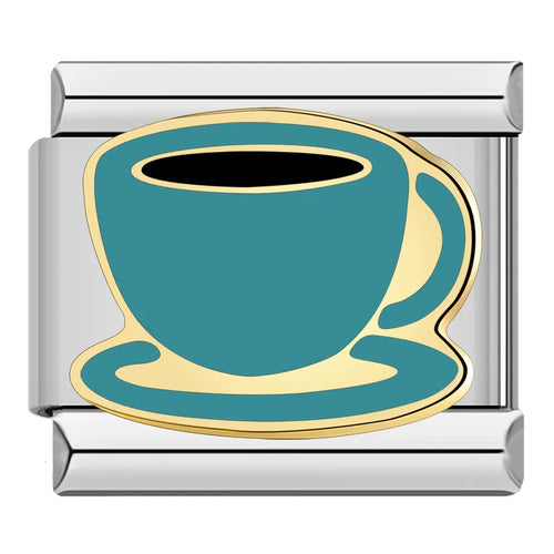 Custom Italian Charm Bracelet Links - Coffee, Spider, Aircraft, Flag & More