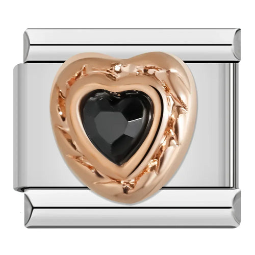Romantic Rainbow color Heart Flower Wing Italian Charm Links