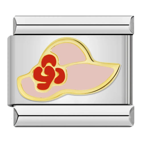 Romantic Rainbow color Heart Flower Wing Italian Charm Links
