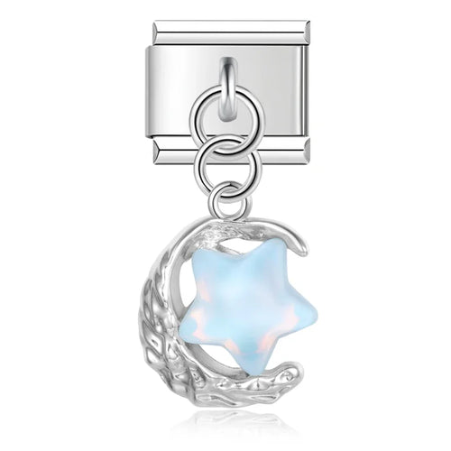 Original Daisy Bell Blue Turtle Beads Italian Link Charm